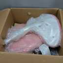 Antlu Saddle Stool Rolling Chair with Back Support,Esthetician Tattoo Dental Lash Chairs for Eyelash Tech Massage Salon(Pink,with Backrest)