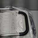 Medokare Shower Chair with Padded Seat - Shower Bench for Seniors with Tote Bag and Handles, Shower Stool Bath Chair for Elderly, Handicap Tub Shower Seats for Adults (White Stool with Rail)