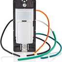 Leviton Motion Sensor Light Switch, Motion Activated, Auto-On/Auto-Off or Manual-On, 5A, No Neutral Wire Required, Single Pole or 3-Way, DOS05-1LZ, White/Ivory/Light Almond