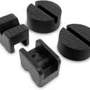 Rubber Jack Pad Pinch Weld Adapter, Universal Slotted Frame Rail Protector for Floor Jack Stands, Jack Pads Extension and Protection, 4 Packs