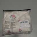 SOLY HUX Women's Satin Pajama Set Floral Loungewear Lace Camisole Top and Shorts Pjs Sleepwear (White, L)