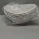 JOYMAY Oval Salad Bowls Set, 34oz Serving Bowls for Kitchen 8.8" Large Bowls for Soup, Oatmeal, Pasta, Snacks, Deep Soup Bowls Set for Salad, Fruit, Vegetable, Ramen, 6PC (White)