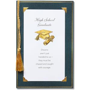 American Greetings High School Graduation Card (All You've Accomplished) (Dark Green, White, Gold)