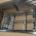 12 Pack - Professional Fixed Chafing Wire Rack: Heavy Duty Plated Steel Chafer Stand for Full Size & Half Size Steam Table Pans, Industry Compatible, Stackable for Catering & Banquets