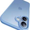 CASEKOO for iPhone 17 Case, [Never Yellow Technology] [Mil-Grade Drop Protection] Translucent Slim Cover Women Men for iPhone 17 Phone Case 6.3 inch, Frosted Light Blue