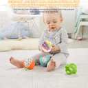 2 x Sensory Activity Ball,Sensory Activity Board 3D DIY Upgrade,Fidget Toy for Calming, Stress, Anxiety, ADHD & Autism,Kids 3+ & Adults,with 16 Strings (White)