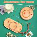 Goldwise Friendship Bracelet Making Kit for Fans, Orange Beads for Jewelry Making,Letter Beads (A-Z),Varieties of Charms, DIY Crafts for Gifts Birthday (showgirl)