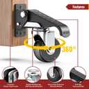 HOLKIE Retractable Casters Heavy Duty Casters with Lifting and Lowering Function Maximum Load of 700 lbs (4 casters) for Workbenches or Other Equipment