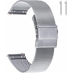 EACHE Stainless Steel Mesh Watch Band for Men Women, Quick Release Mesh Watch Straps 21mn EACHE Stainless Steel Mesh Watch Band for Men Women, Quick Release Mesh Watch Straps 21mn