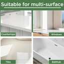 2 x Touch Up Paint White tile paint porcelain repair kit Specialty Tub and Tile , High-Gloss White bathtub, Quick-Dry Porcelain Paint for Scratches & Chips on Porcelain, Acrylic, Enamel, Cast Iron, Tubs, Tiles, Sinks Wooden furniture and Toilets