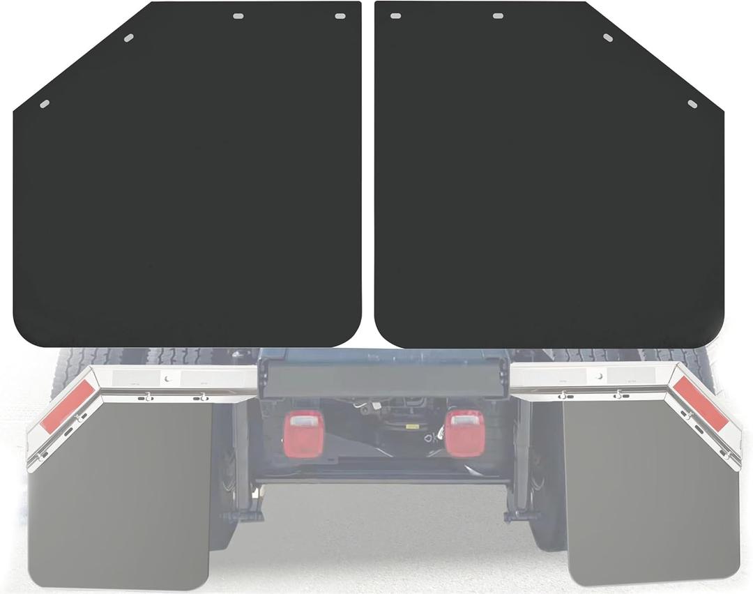 24" x 24" Angled Mud Flaps for Semi Truck 1/5" Thick Mudflaps Semi Truck Mud Flaps Splash Guard Set Of 2