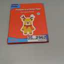 Lzerking Sticker Paper Printable Vinyl for Inkjet Printer, 60 Sheets Glossy Self-Adhesive Waterproof Quick-Drying Tear-Resistant Sticker Printer Paper 8.5x11 Inches