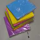 Resinta 120 Pieces Cocktail Napkin Neon Napkins Beverage Luncheon Paper Napkins 2 Ply for Party Favors, 6 Colors (Green, Blue, Orange, Rose Red, Purple, Yellow)