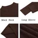 Runcati Mens Mock Turtleneck Sweater Slim Fit Casual Ribbed Knitted Pullover Fall Winter Basic Warm Sweaters