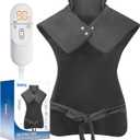 Heating Pad for Neck and and Shoulders and Back, Large 24''*37'' Heat Pad for Full Body, Electric Heated Pad for Seniors Elderly, Anniversary & Birthday Gifts for Women Men Mom Dad Wife Husband (Gray)