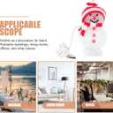 2 x Angoily USB Snowman, USB Christmas Tree for Desk, 2 Pcs Snowman Night Light, Christmas Tree for Computer Colorful Glowing Cartoon Lamp for Bedroom Living Room Xmas Party Led Cute Room Decoration