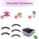 i-Laesh Eyelash Curler Refills - Premium Silicone Pads for Shiseido, Tweezerman & Universal Fit Curlers - 24PC, Ultra-Soft & Pinch-Free Curl
