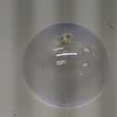 Marsui 4 Pcs Clip-on Dome Shade for A-type Bulb Round Light Cover 7 5/8" Diameter x 4 1/10" Height Lamp Shades Location Fixtures for Home Indoor White Finish (Classic and Pattern,Gold Clip)