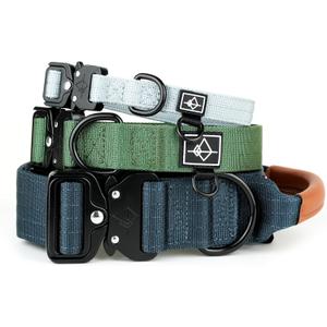 Made to ROAM Premium Dog Collar - Adjustable Heavy Duty Nylon Collar with Quick-Release Metal Buckle (Alaska Daybreak, Classic Size 1)