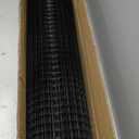Tongmo Black Hardware Cloth, 1/2 inch 48'' x 50'Chicken Wire Fence, 19 Gauge Vinyl Coated Welded Cage Wire Mesh Roll Supports Poultry Netting Cage Garden Fence