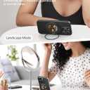 3 x Typecase Folding Phone Stand: Foldable Phone Holder for Desk - Ultra Thin Adjustable Kickstand - Magnetic Phone Grip Home Desk Accessories Compatible with Phone Tablets (Bee's Garden)