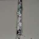 Altarho Christmas Wrapping Paper Mini Roll 17 inch X 16.5 Feet Printed on Purple Metallic Foil Paper - Reversible, Santa and Snowflakes, for Xmas, Holiday, Party Celebration (Black Red Foil Santa, 17 Inch X 16.5 Feet)