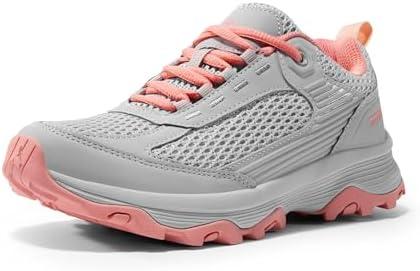 NORTIV 8 Women's Hiking Shoes Lightweight Breathable Mesh Walking Sneakers Outdoor Work Shoes 7.5