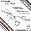 High-end Professional Hair Thinning Scissors Hair Cutting Teeth Shears Barber Hairdressing Texturizing Scissor Extremely Very Sharp 6 Inch Stainless Steel Alloy For Men,Women,Salon & Home