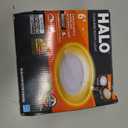 HALO RL 6 in Recessed LED Canless Dual Mode Night Light and Downlight, 1000 Lumens, Selectable CCT 2700K-5000K, Dim to Warm Technology, Matte White - RLNL6109FSD2W1EWHDM