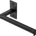 Monarch Abode Bathroom Toilet Paper Holder  7-inch Modern Hand Hammered Metal Wall Mounted Matte Black Toilet Paper Holder, Wall Mount Organizer Decorative Tissue Holders for Bathroom