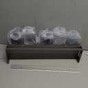 Kitchen Spice Rack, Kitchen Organizer and Storage Rack with 5 Spoons, Spice Organization for Cabinets Punch-free Wall/Countertop Home Decor Multifunctional Double Layer 5 Grid Condiment Rack, Gray