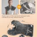 Heating Pad for Neck and Shoulders and Back Pain Relief, Electric Heat Pad Large Size 24X33 with 4 Timers, 6 Heat Levels, Auto-Off, Birthday & Christmas Gifts for Women Men Mom Dad, Dark Gray