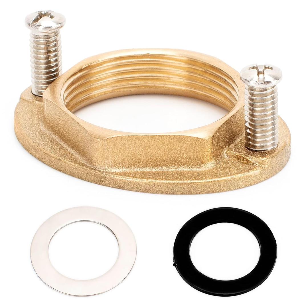 4set Brass Faucet Lock Nut (Inner Diameter:32mm/1.25''), Installation Kit Bathroom Lock Nuts