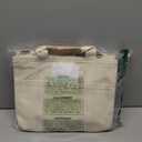 Barsine Messenger Bag for Women and Men, Multi-Pocket & Compartments Everyday Tote, Lightweight Canvas Bible Sturdy Bag (White)