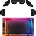 Brackets Set for Philips Hue Play Gradient Light Strip, Hue Light Strip Brackets Kit, Fits 55 inch 65 inch 75 inch Philips, Long-Wearing Led Strip Mounting Clips Holder for Flat or Non Flat Back of TV