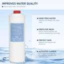 51300C Water Replacement Filter Compatible with Elkay 51300C EWF3000, and Ezh20 Bottle Filling Station, 3000 Gallon Water Filter Replacement for ERF750, 51299C, 55898C (No Chip) 1 Pack