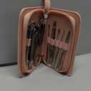 9 Pcs Manicure Set for Women Men &  Stainless Steel Manicure & Pedicure Kit with Travel Nail Grooming Case, Nail Clippers, Cuticle Tools  Gift-Ready Mens Manicure Kit & Womens Grooming Set (Pink)