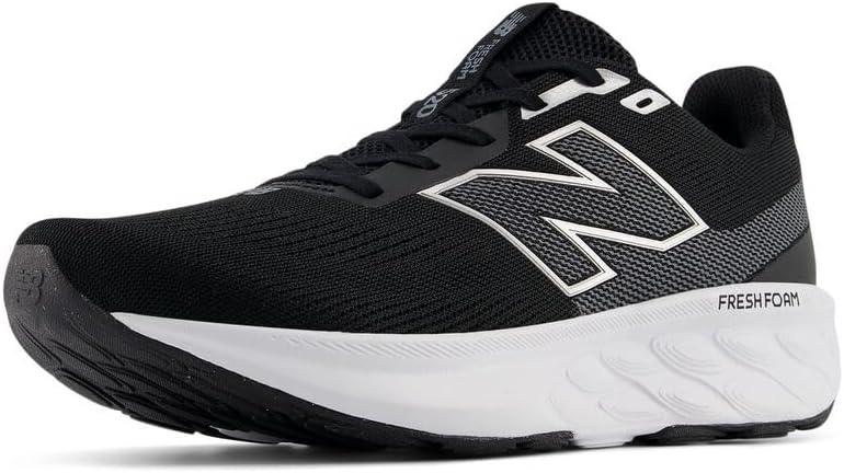 New Balance Men's Fresh Foam 520 V9 Running Shoe, Black/ Castlerock/ Silver Metallic, 14 X-Wide
