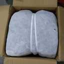 Homguava 5FT Bean Bag Chair Giant BeanBag with Memory Foam Filled, Comfy Bean Bag Chairs for Adults, Adult Bean Bag Chair with Dutch Velvet Cover for Living Room Bedroom-Grey (5FT-50"x50"x24")