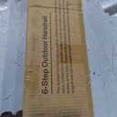 VIVOSUN Outdoor Handrail, 6 Step Stair Handrail, 83" x 36" Fits 1 to 6 Steps, Wrought Mattle Iron Handrail for Concrete Steps, Porch Steps, One-Step Assembly, Black