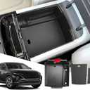 SXCY for 2025 Hyundai Tucson Center Console Organizer for 2025 Hyundai Tucson Accessories (Limited) Console Tray for 2025 Tucson Limited Armrest Storage Console Organizer (Black)