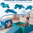 JungleDove Baby Foam Climbing Blocks with Ball Pit for Toddler, Large