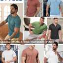 Mens Henley Shirt Dry Fit Tech 3 Button Slim Fit Quick Dry Gym Tshirt Short Sleeve Lightweight Casual T Basic Tee (XX-Large)