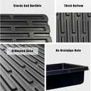 RooTrimmer 20 Pack 1020 Trays, No Drain Holes, 20" x 10", Extra Thick Heavy Duty Seed Starting Trays -Reusable Propagation Flats for Microgreens, Seedlings, Plant Germination, Fodder and Transplant