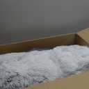 Best Friends by Sheri The Original Calming Donut Dog Bed for Small Dogs up to 25 lbs, Shag Faux Fur, Frost Gray, 23" x 23"