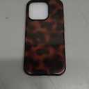 Magnetic for iPhone 16 Pro Case Cute Tortoise Shell Phone Case, Leopard Print Shockproof Slim TPU and Hard PC Protective Cover Fit for MagSafe Designed for Women Girls, Brown Amber