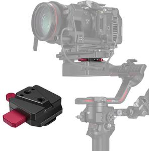 SMALLRIG Mini V Mount Battery Plate for DJI RS 3 / RS 3 Pro/RS 2 / RSC 2 Gimbals, Comes with V-Lock, Cold Shoe & 1/4"-20 Threaded Holes for V Mount Battery & NP-F Battery - 4189