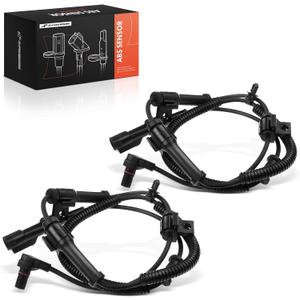 A-Premium 2PC Set Front ABS Wheel Speed Sensor Compatible with 2006 2007 2008 2009 Ford F250 F350 Super Duty [4WD] 2005-2010 - Front Driver and Passenger Side, Replace# 5C3Z2C204BA, 6C3Z2C204BA