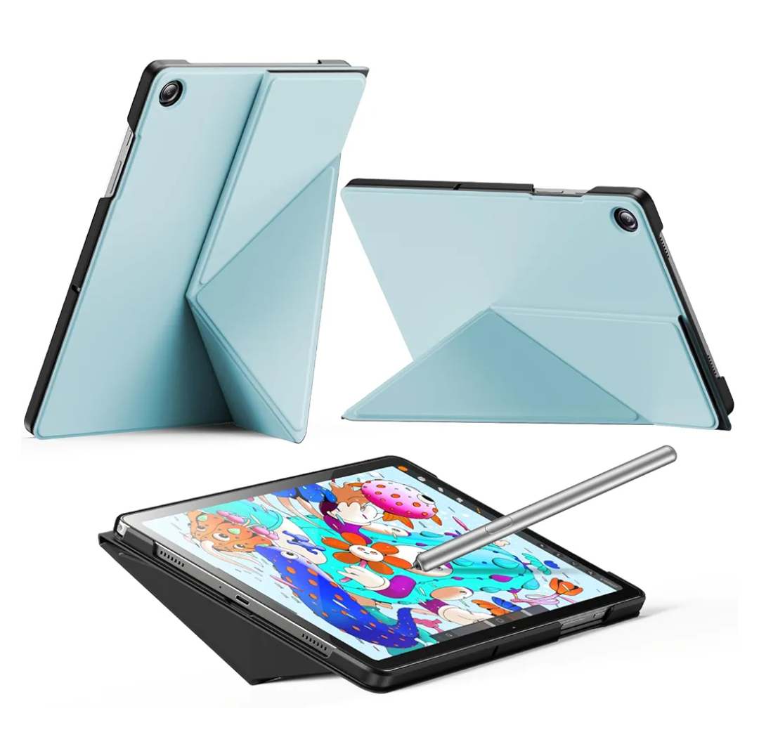 INFILAND Case for Samsung Galaxy Tab A9+/A9 Plus 11 Inch 5G, Slim Foldable Book-Style Cover with Horizontal and Vertical Stand, Protective Case for Galaxy Tab A9 Plus Tablet,Sky Blue