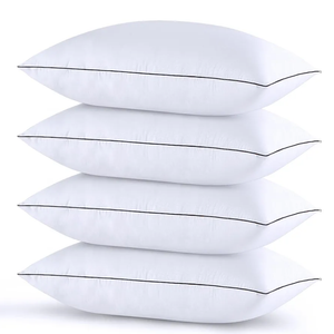 HUXMEYSON Pillows Standard Size Set of 4, Bed Pillows Set of 4, Down Alternative Luxury Hotel Pillows for Sleeping and for Side and Back Sleepers